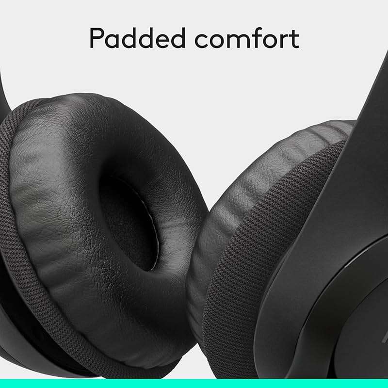 Logitech H390 Wired Headset for PC/Laptop, Stereo Headphones with Noise Cancelling Microphone, USB-A, in-Line Controls, Works with Chromebook - Black - Image 8