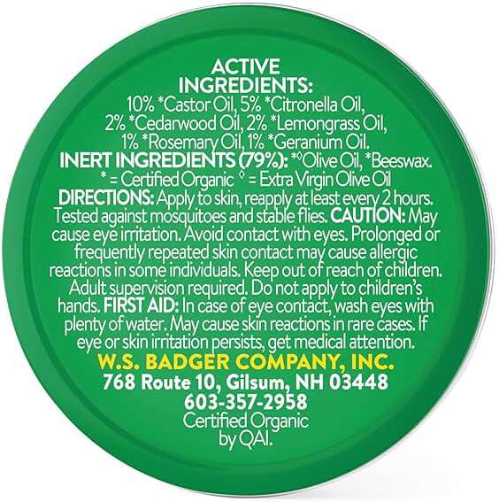 Badger Bug Repellent, Easy to Use Travel Stick, DEET-Free Mosquito Repellent & Insect Protection, Certified Organic Essential Oil Balm - Image 3