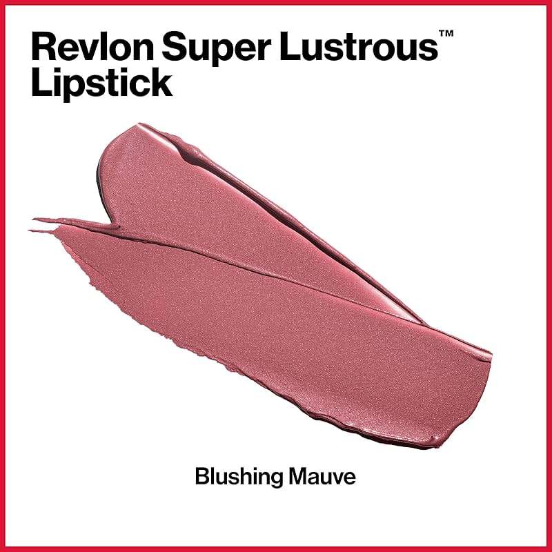 Revlon Super Lustrous Lipstick, Creamy Formula For Soft, Fuller-Looking Lips, Moisturized Feel, Blushing Mauve (460), 0.15 oz - Image 4