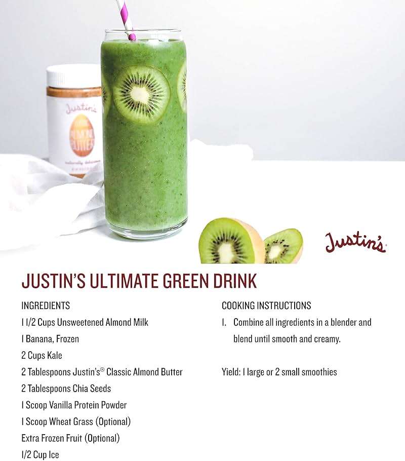 Justin's Classic Almond Butter, Only Two Ingredients, No Stir, Gluten-free, Non-GMO, Keto-friendly, Responsibly Sourced, 16 Ounce Jar, Pack of 1 - Image 12
