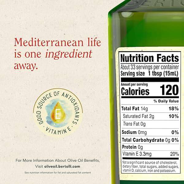 Bertolli Extra Virgin Olive Oil, 17 oz - Image 4