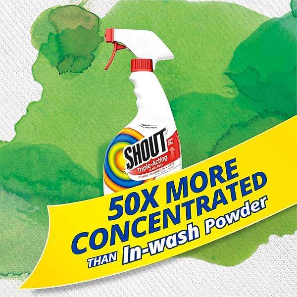 Shout Active Enzyme Laundry Stain Remover Spray, Triple-Acting Formula Clings, Penetrates, and Lifts 100+ Types of Everyday Stains - Prewash Spray 22oz - Image 5