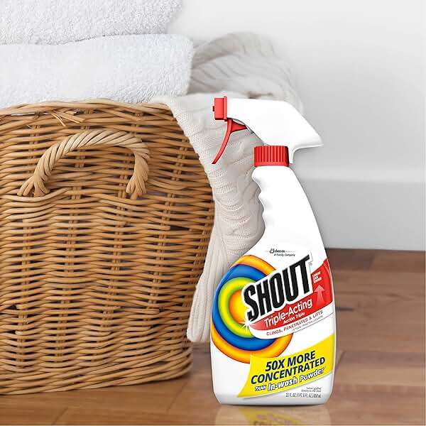 Shout Active Enzyme Laundry Stain Remover Spray, Triple-Acting Formula Clings, Penetrates, and Lifts 100+ Types of Everyday Stains - Prewash Spray 22oz - Image 8