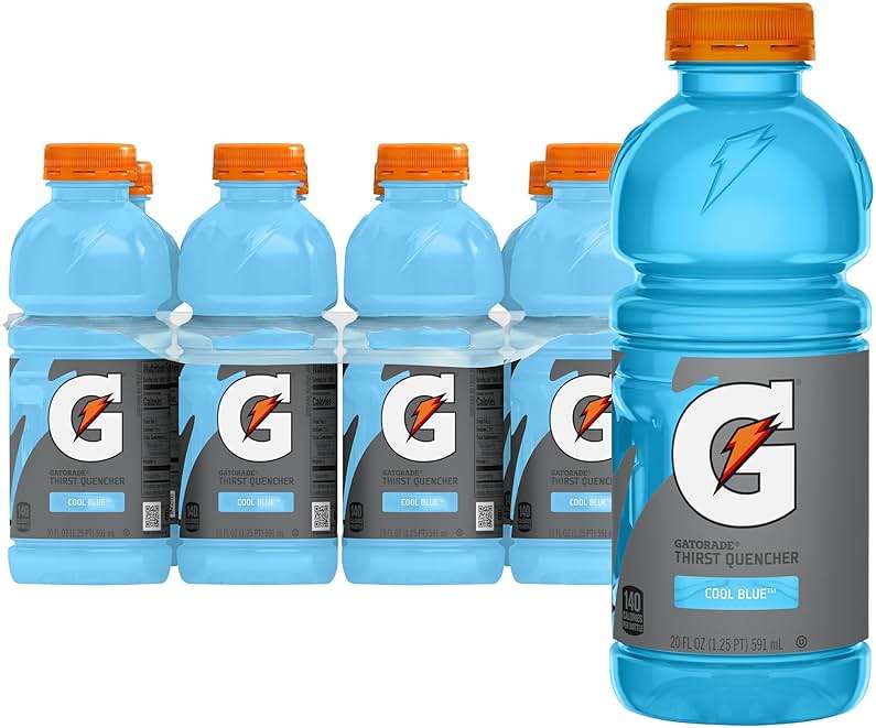 Gatorade Thirst Quencher, Cool Blue, 20 Fl Oz (Pack of 8) - Image 1