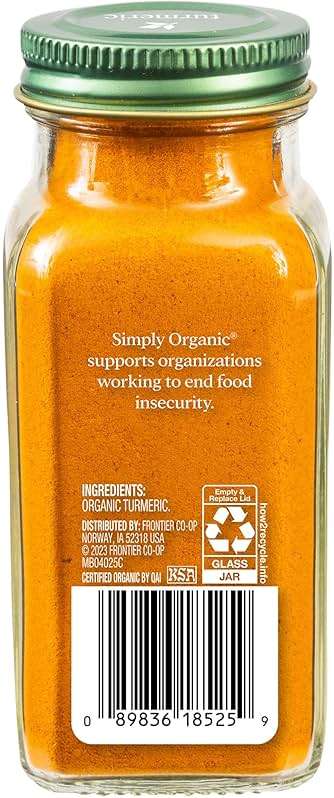 Simply Organic Ground Turmeric Root, 2.38 Oz - Image 2