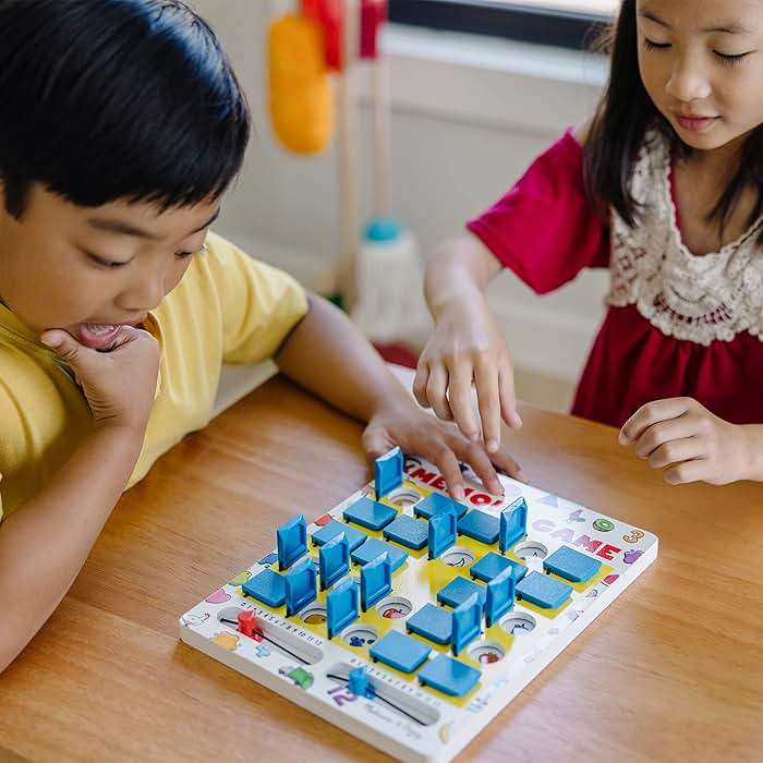 Melissa & Doug Flip-to-Win Portable Wooden Travel Game Board with 25 Flaps & 7 Double-Sided Memory Game Cards—Animals, Colors, Fruits, Shapes & Much More—Preschool Toys for Kids Ages 5+ - Image 7