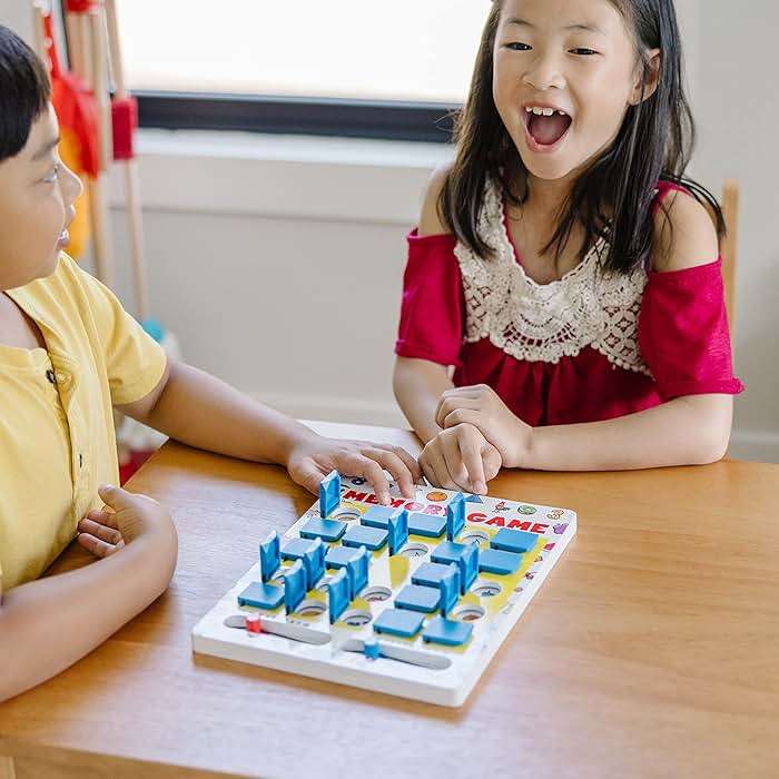 Melissa & Doug Flip-to-Win Portable Wooden Travel Game Board with 25 Flaps & 7 Double-Sided Memory Game Cards—Animals, Colors, Fruits, Shapes & Much More—Preschool Toys for Kids Ages 5+ - Image 8