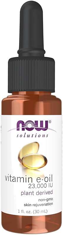 NOW Foods Solutions, E-Oil 23,000 IU, Natural Skin Rejuvenation, Skin Moisturizer, 1-Ounce - Image 1