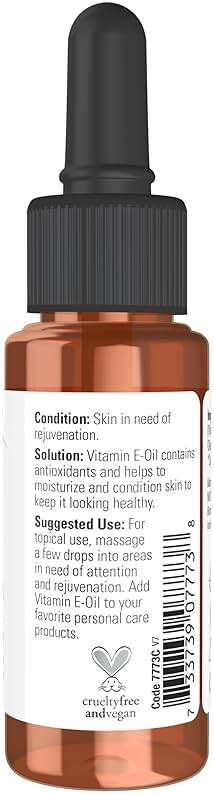 NOW Foods Solutions, E-Oil 23,000 IU, Natural Skin Rejuvenation, Skin Moisturizer, 1-Ounce - Image 2