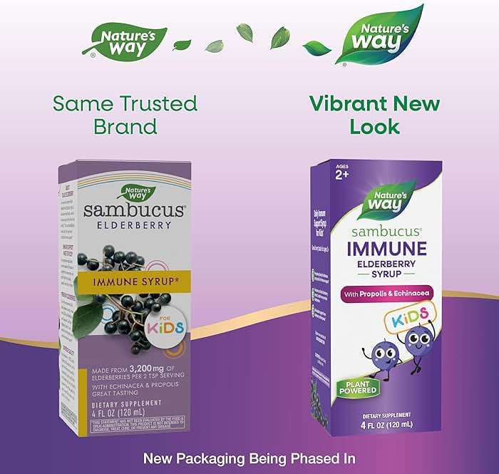 Nature's Way Sambucus Kids Immune Elderberry Syrup, Black Elderberry Extract with Echinacea & Propolis, Traditional Immune Support for Children with Superfood Antioxidants(1), Berry Flavored, 4 Fl Oz - Image 2