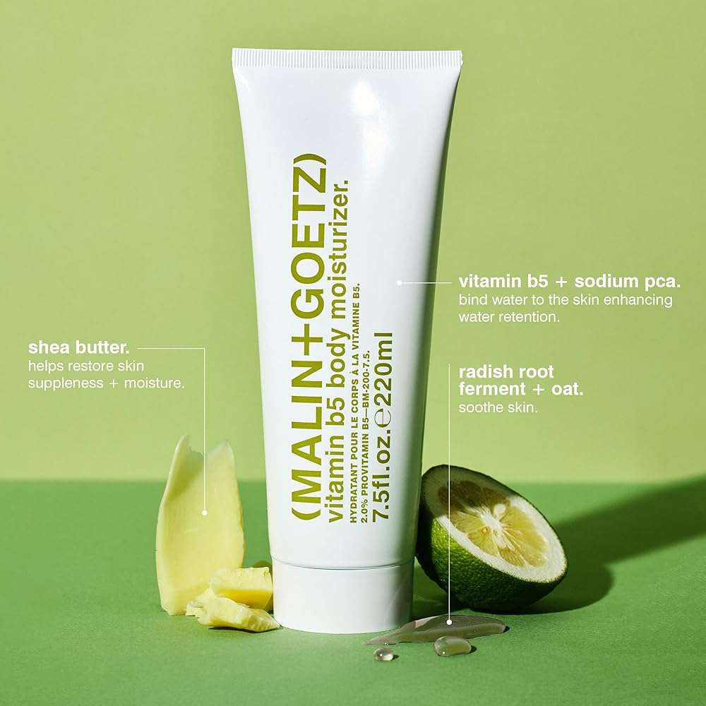 MALIN+GOETZ Vitamin B5 Body Moisturizer | Bergamot-Scented Daily Cream with Shea Butter, Oat & Vitamin B5 | Hydrating, Nourishing & Non-Greasy | For All Skin Types - Image 2