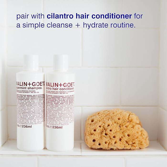 MALIN+GOETZ Clarifying Shampoo | Cool Peppermint Formula | Daily Cleanser with Amino Acids | For All Hair Types | Vegan, Sulfate-Free & Unisex - Image 6