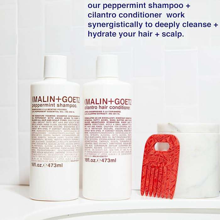 MALIN+GOETZ Clarifying Shampoo | Cool Peppermint Formula | Daily Cleanser with Amino Acids | For All Hair Types | Vegan, Sulfate-Free & Unisex - Image 7
