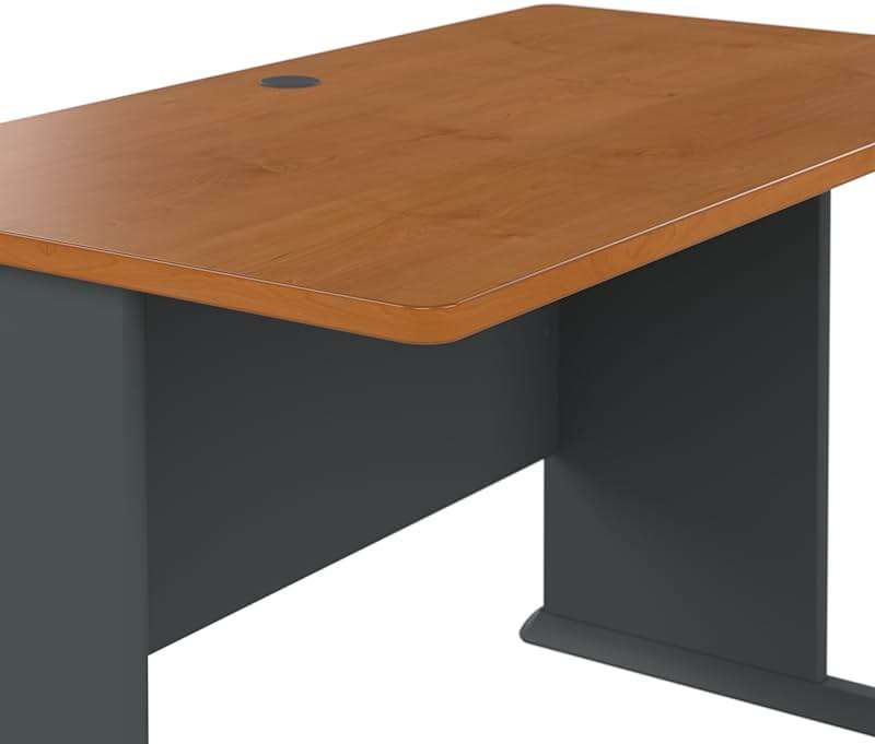 Bush Business Furniture Series A 72W Desk in Natural Cherry and Slate, Large Workstation for Home or Professional Workspace, Desktop Solution for Office Use - Image 6