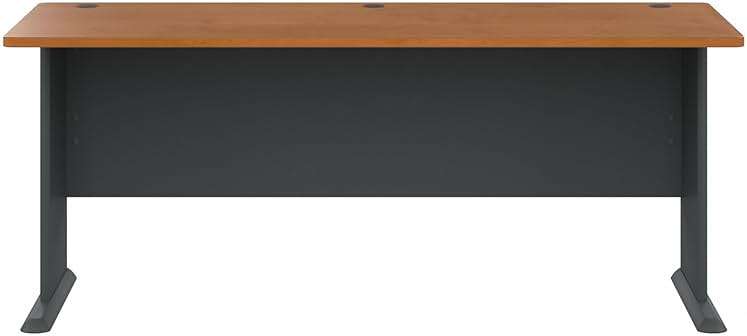 Bush Business Furniture Series A 72W Desk in Natural Cherry and Slate, Large Workstation for Home or Professional Workspace, Desktop Solution for Office Use - Image 7