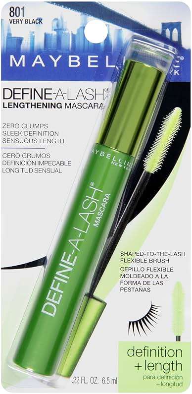 Maybelline New York Define-A-Lash Lengthening Washable Mascara, Very Black. For Washable Definition and Shape in Longer-looking Lashes , 0.22 Fluid Ounce - Image 2