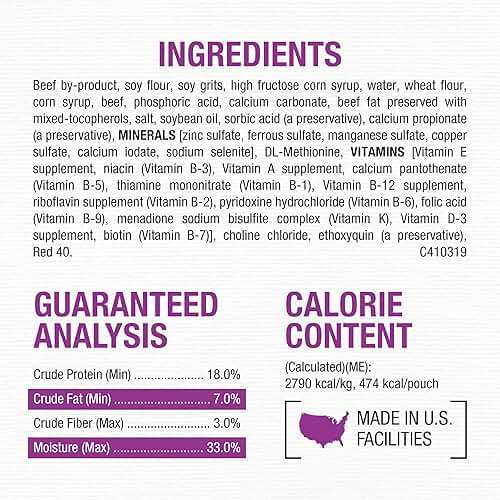 Purina Moist and Meaty Dog Food Chopped Burger Soft Dog Food Pouches - 36 ct. Pouch - Image 4