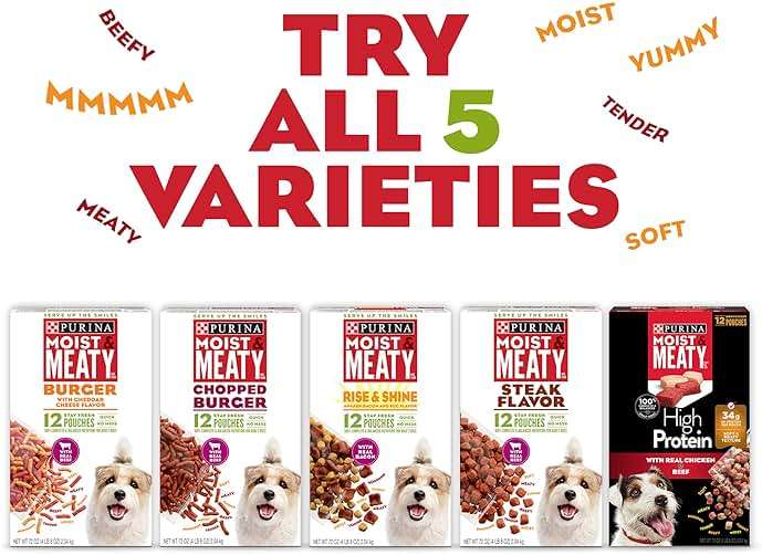Purina Moist and Meaty Dog Food Chopped Burger Soft Dog Food Pouches - 36 ct. Pouch - Image 9