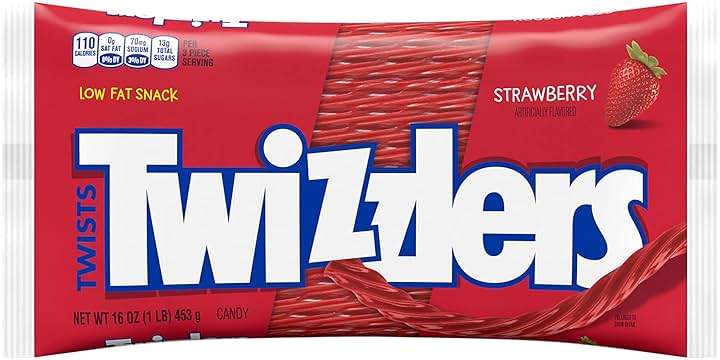 Twizzlers, Twists Strawberry Flavored Licorice Style, Chewy Candy Bag, 16 Ounce - Image 3