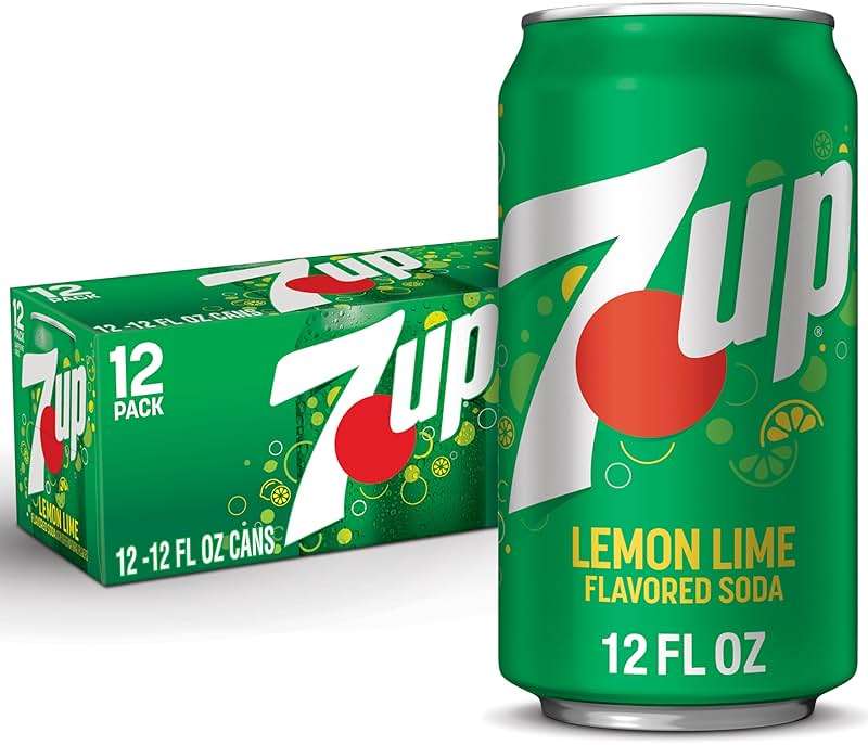 7UP Lemon Lime Soda, 12 fl oz cans, 12 pack - Image 1