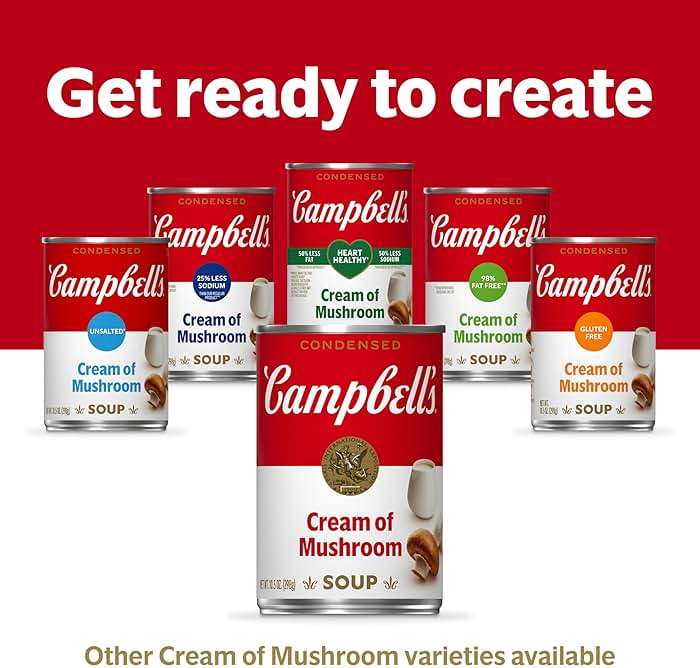 Campbell's Condensed Cream of Mushroom Soup, 10.5 oz Can - Image 7