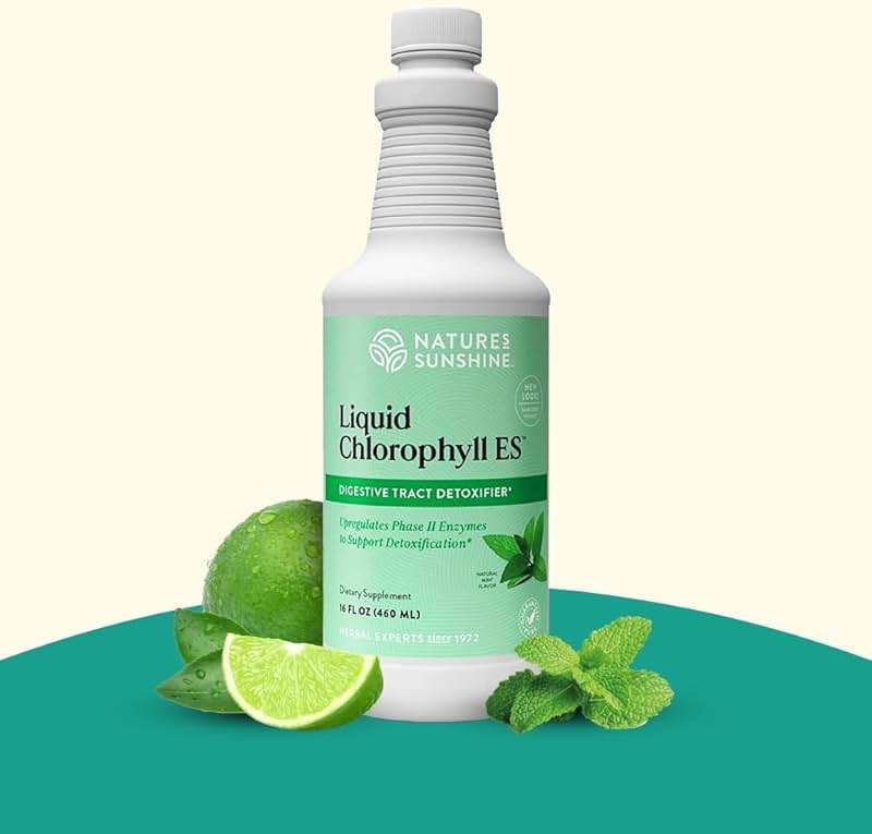 Nature's Sunshine Liquid Chlorophyll - Immunity Support, Detox & Cleanse, Chlorophyll Liquid Drops with Spearmint Oil, Natural Energy Boost, Internal Deodorant - 16 Fl Oz - Image 4