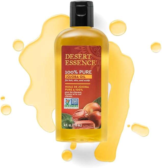 Desert Essence 100% Pure Jojoba Oil - 4 Fl Oz - Pack of 2 - Haircare & Skincare Essential Oil - All Skin Types - No Oily Residue - May Help Prevent Flakiness - Makeup Remover - Aftershave Moisturizer - Image 2