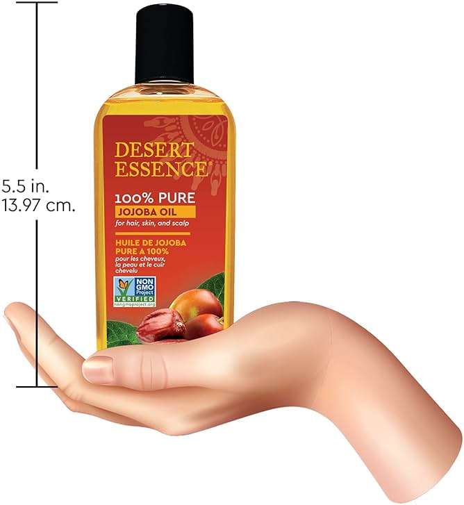 Desert Essence 100% Pure Jojoba Oil - 4 Fl Oz - Pack of 2 - Haircare & Skincare Essential Oil - All Skin Types - No Oily Residue - May Help Prevent Flakiness - Makeup Remover - Aftershave Moisturizer - Image 7