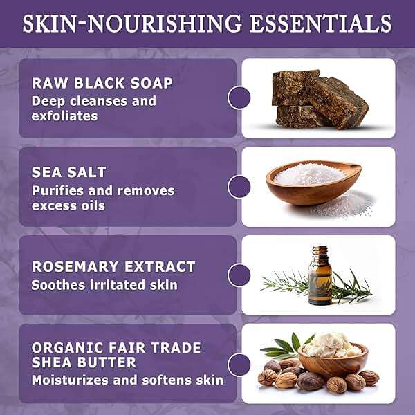 Dr. Woods Raw Liquid Black Soap -Made with Organic Shea Butter, Body Wash for Men and Women, Gentle Exfoliant, Natural Cleanser for Face, Hands, and Body - 32 Fl Oz - Image 3