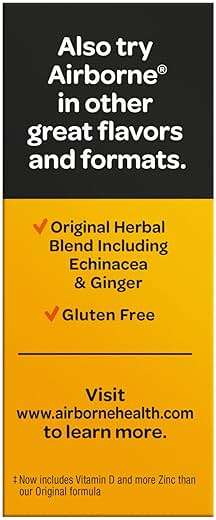 Airborne Immune Support Effervescent Tablets, Zesty Orange Flavor - 30ct with 1000mg Vitamin C + Vitamins A, D, E, Zinc, Selenium, Manganese & Herbal Blend - Sugar‑Free, Gluten‑Free - Image 10