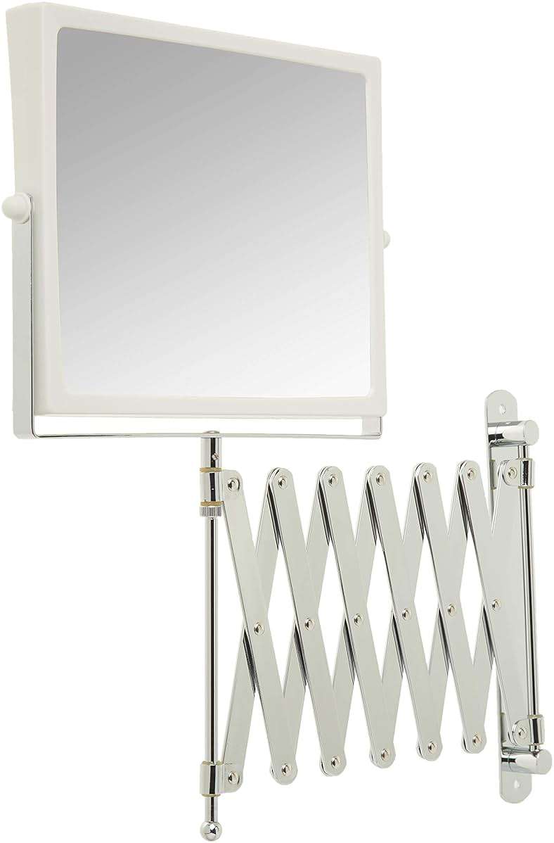 JERDON Two-Sided Swivel Wall Mount Mirror - Vanity Mirror with 5X Magnification & 30 inch Wall Extension - Model J2020C - Image 5