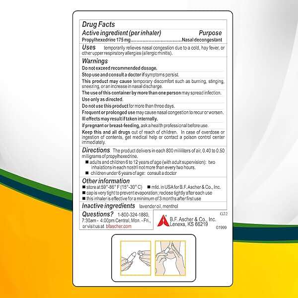 Benzedrex Nasal Decongestant Inhaler, 1 Count (Pack of 1) - Image 7