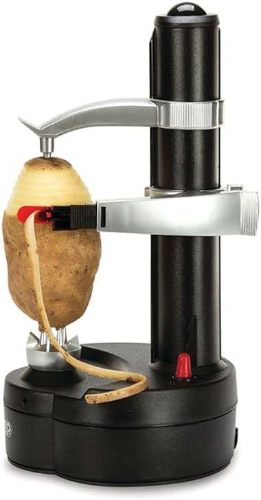 Starfrit Rotato Express Electric Peeler - 2 Spare Blades - Safe & Easy to Use - Effortlessly Peels Vegetables and Fruit - Image 1