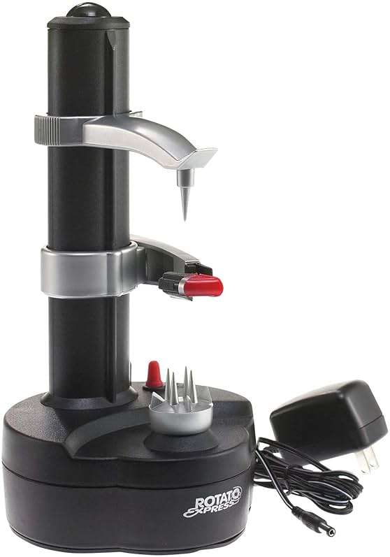 Starfrit Rotato Express Electric Peeler - 2 Spare Blades - Safe & Easy to Use - Effortlessly Peels Vegetables and Fruit - Image 4