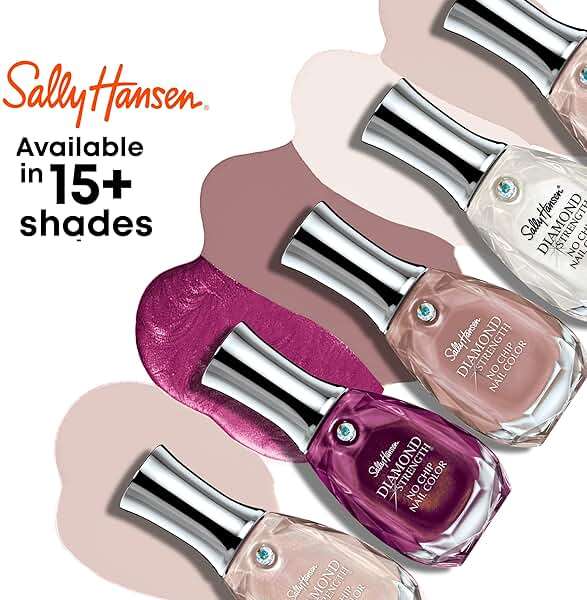 Sally Hansen Diamond Strength, Champagne Toast, Nail Growth, Protective Layer, Sheer, Shimmery Pink Nail Polish - Image 5