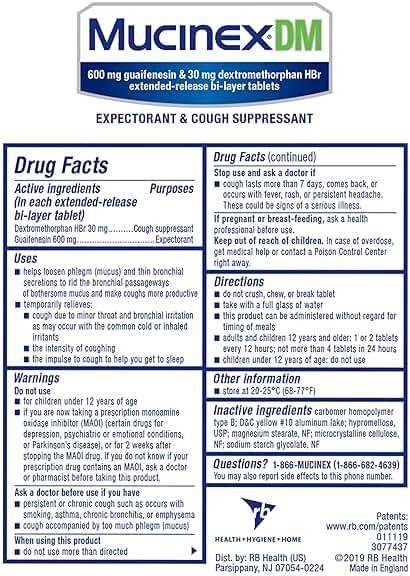 Mucinex DM 12Hr Chest Congestion & Cough Medicine for Adults, Cold and Cough Medicine for Excess Mucus Relief, 600 mg Guaifenesin & 30 mg Dextromethorphan HBr, 20 Bi-Layer Tablets - Image 16