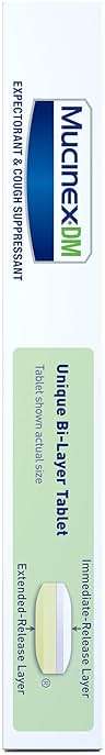 Mucinex DM 12Hr Chest Congestion & Cough Medicine for Adults, Cold and Cough Medicine for Excess Mucus Relief, 600 mg Guaifenesin & 30 mg Dextromethorphan HBr, 20 Bi-Layer Tablets - Image 9