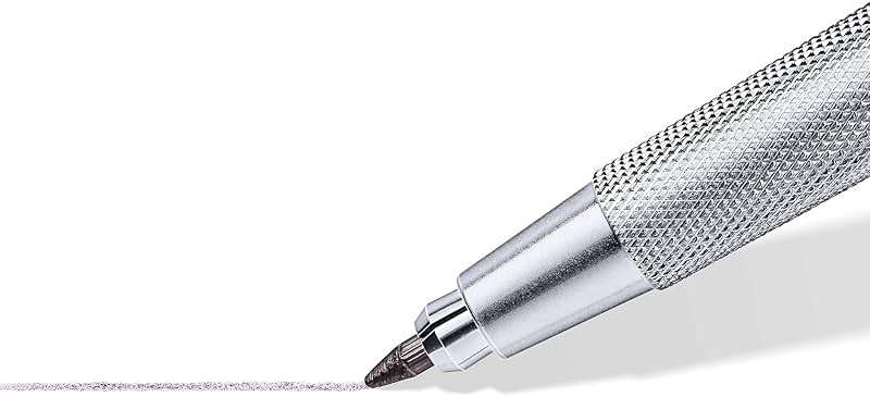 STAEDTLER Mars Tehnical Mechanical Pencil, 2mm (#2) Lead Holder with Built-in Sharpener - Drawing & Sketching Pencil with Metal Clip & Push-Button Lead Advance - Image 6
