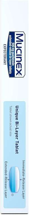 Mucinex 12 Hour 600 mg Guaifenesin Extended-Release Tablets for Excess Mucus Relief, Expectorant Aids Excess Mucus Removal, Chest Congestion Relief, 20 Bi-Layer Tablets - Image 12