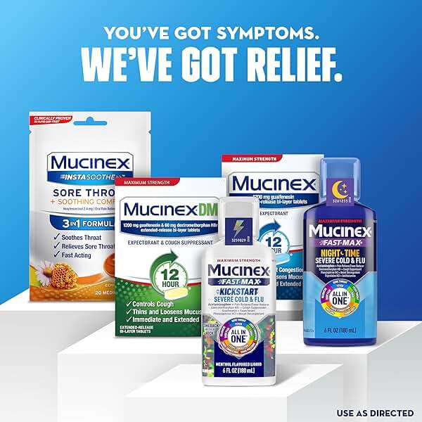Mucinex 12 Hour 600 mg Guaifenesin Extended-Release Tablets for Excess Mucus Relief, Expectorant Aids Excess Mucus Removal, Chest Congestion Relief, 20 Bi-Layer Tablets - Image 7