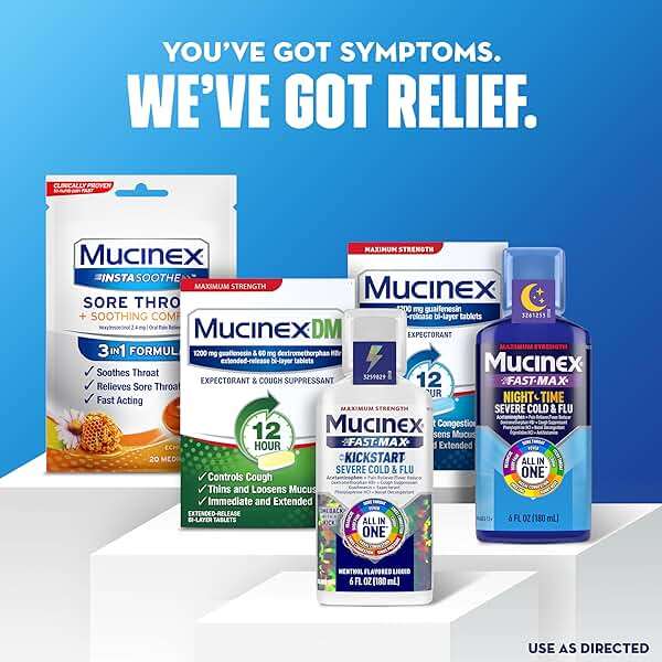 Mucinex 12 Hour 600 mg Guaifenesin Extended-Release Tablets for Excess Mucus Relief, Expectorant Aids Excess Mucus Removal, Chest Congestion Relief, 20 Bi-Layer Tablets - Image 8