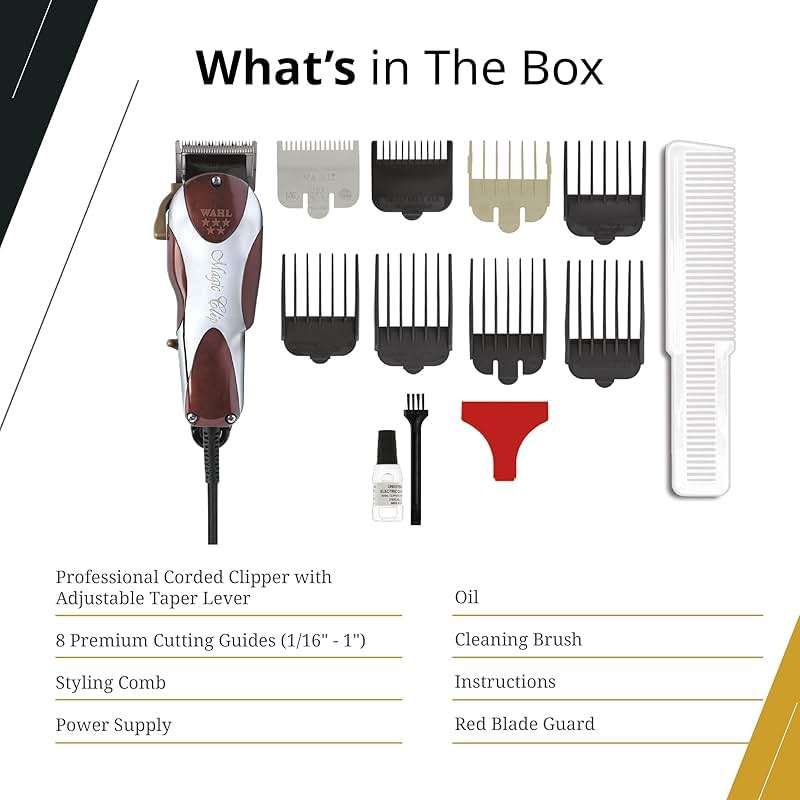 Wahl Professional 5 Star Series Magic Clip Precision Fade Clipper with Zero Overlap Adjustable Blades, Corded Operation, V9000 Motor, Chrome - Image 5