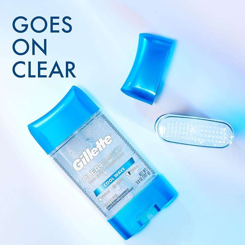 Gillette Anti-Perspirant Deodorant Clear Gel, Cool Wave 3.8 oz - Image 2