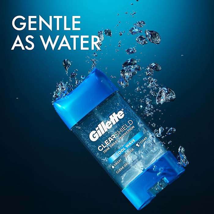 Gillette Anti-Perspirant Deodorant Clear Gel, Cool Wave 3.8 oz - Image 4