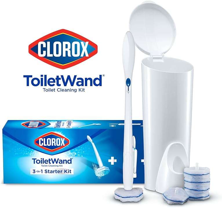 Clorox ToiletWand Toilet Cleaning Kit, ToiletWand, Caddy and 6 Refills, Pack of 6 (Pack May Vary) - Image 2