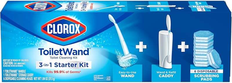 Clorox ToiletWand Toilet Cleaning Kit, ToiletWand, Caddy and 6 Refills, Pack of 6 (Pack May Vary) - Image 11