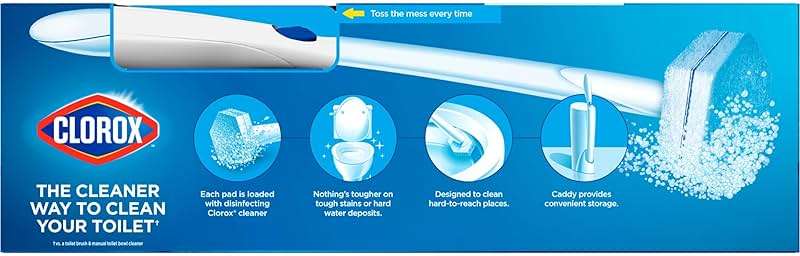 Clorox ToiletWand Toilet Cleaning Kit, ToiletWand, Caddy and 6 Refills, Pack of 6 (Pack May Vary) - Image 12