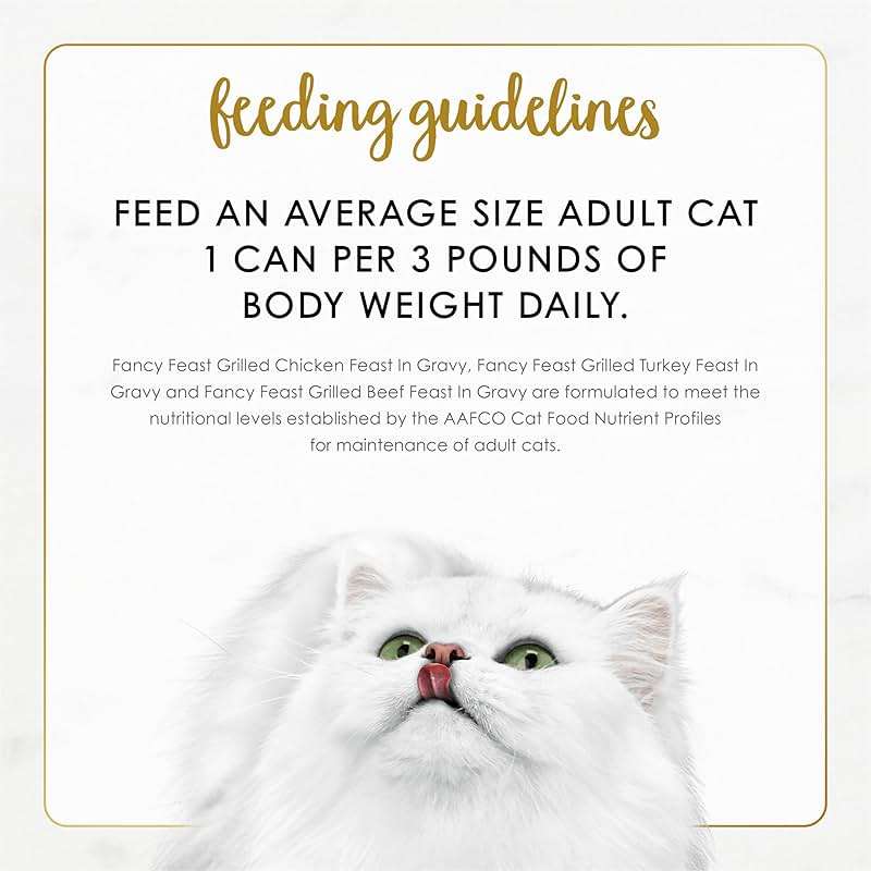 Purina Fancy Feast Grilled Wet Cat Food Poultry and Beef Collection Wet Cat Food Variety Pack - (Pack of 24) 3 oz. Cans - Image 10