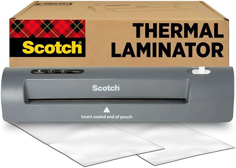Scotch Thermal Laminator, 2 Roller System for a Professional Finish, Use for Home, Office or School, Suitable for use with Photos (TL901X) - Image 1
