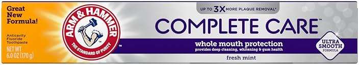 ARM & HAMMER Complete Care Toothpaste, Teeth Whitening Toothpaste, Fluoride, Whole Mouth Protection, Fresh Mint Flavor, 6.0 oz (Pack of 1) - Image 11